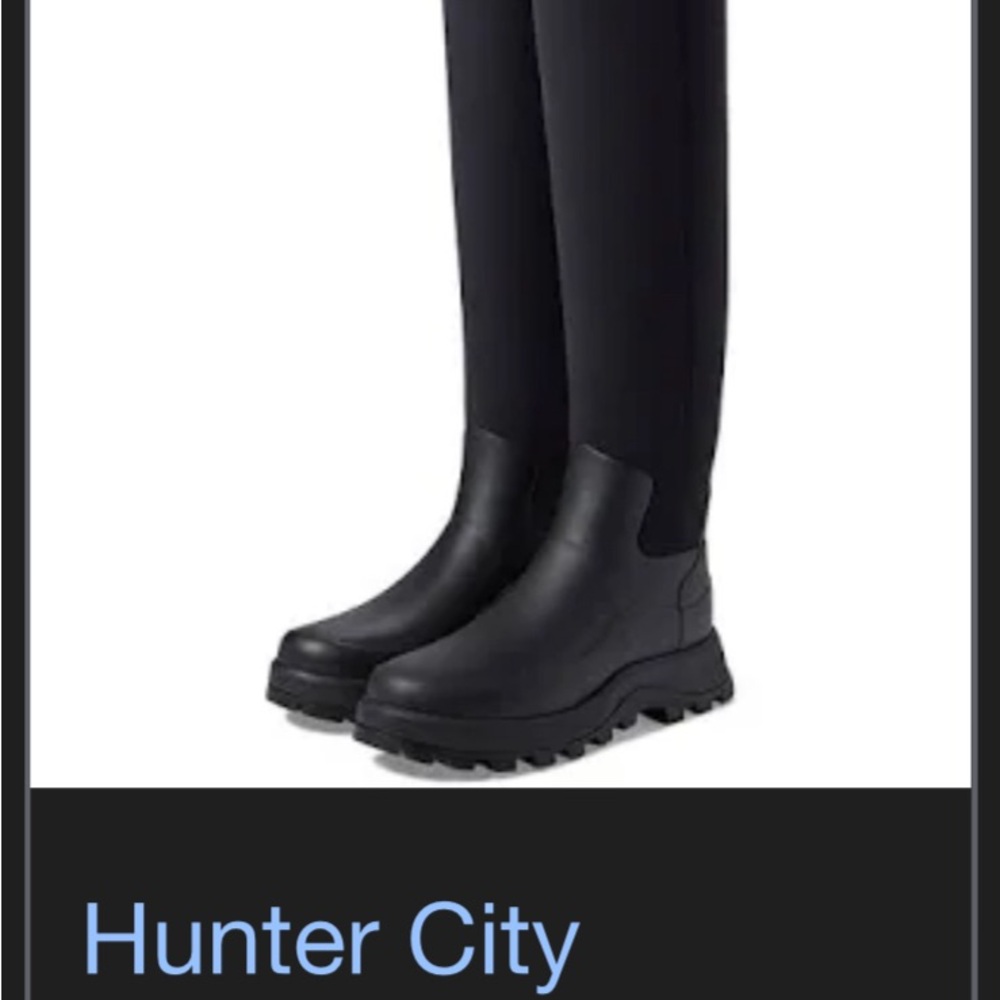 Brand new Hunter City Explorer boots Size 9, over the knee length, versatile